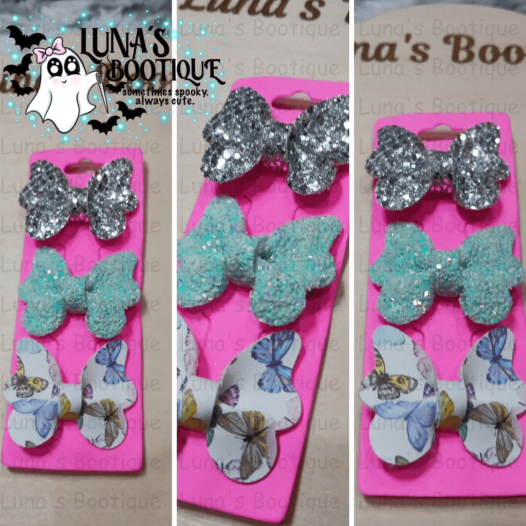 Blue Butterfly Hairclip sets