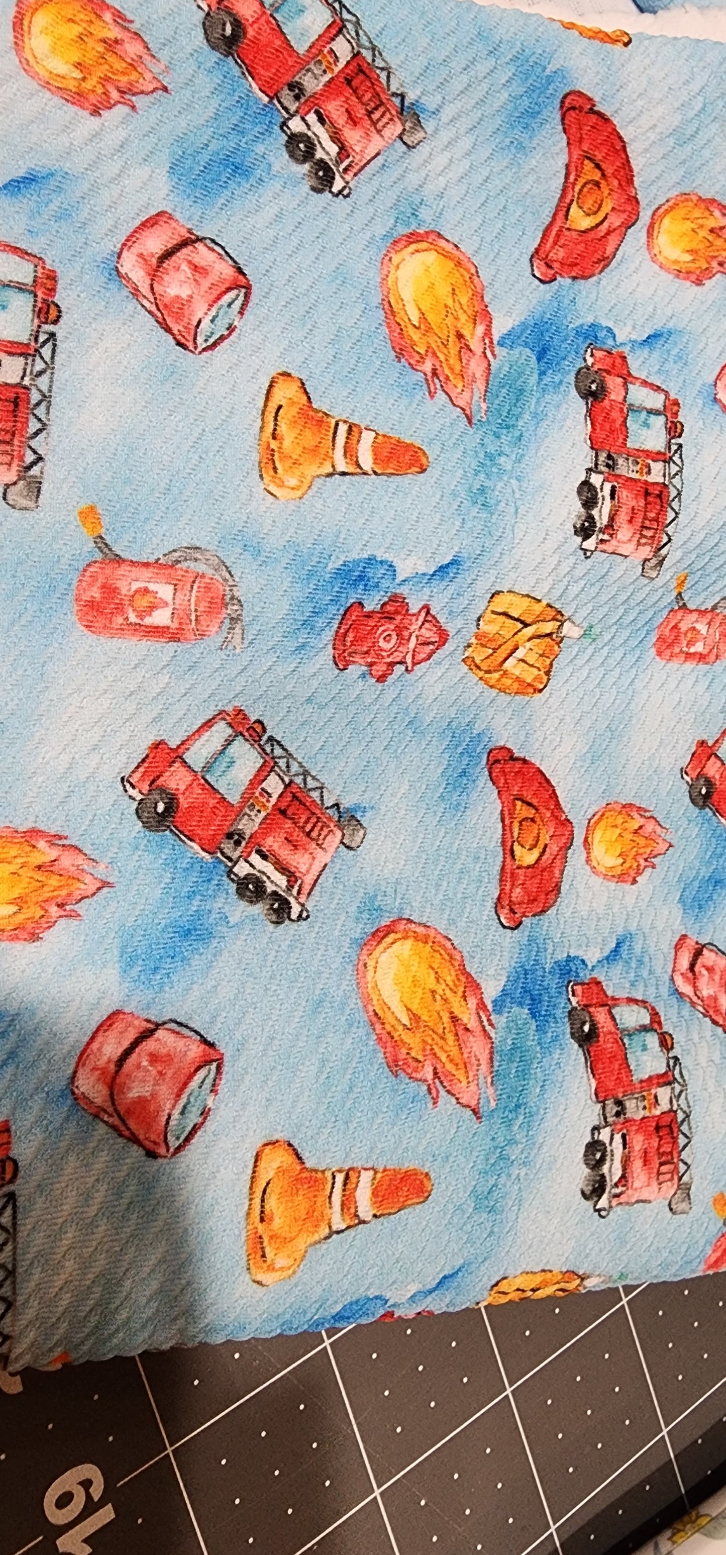 Watercolor Fire Messy Bow