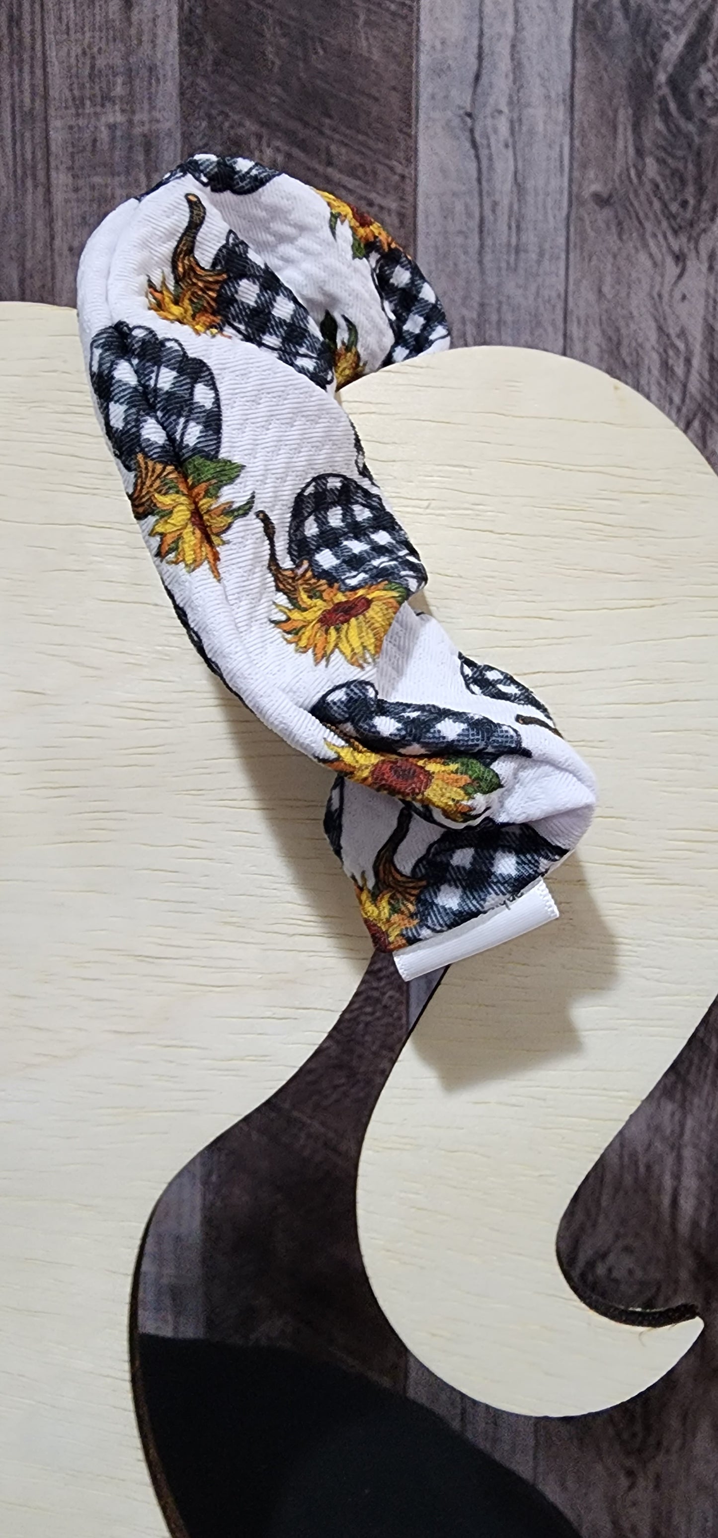 Sunflower Pumpkin Scrunchie