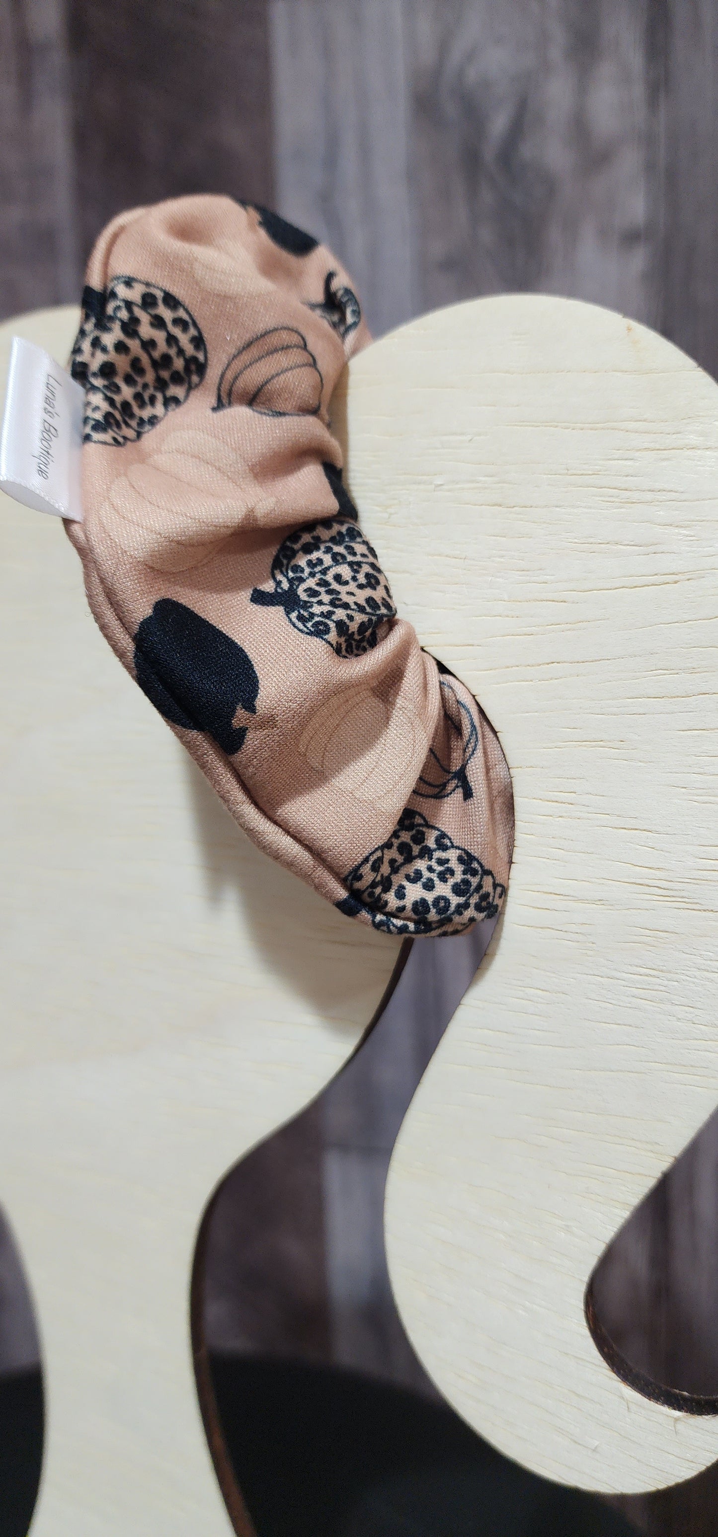 Cheetah Pumpkin Scrunchie