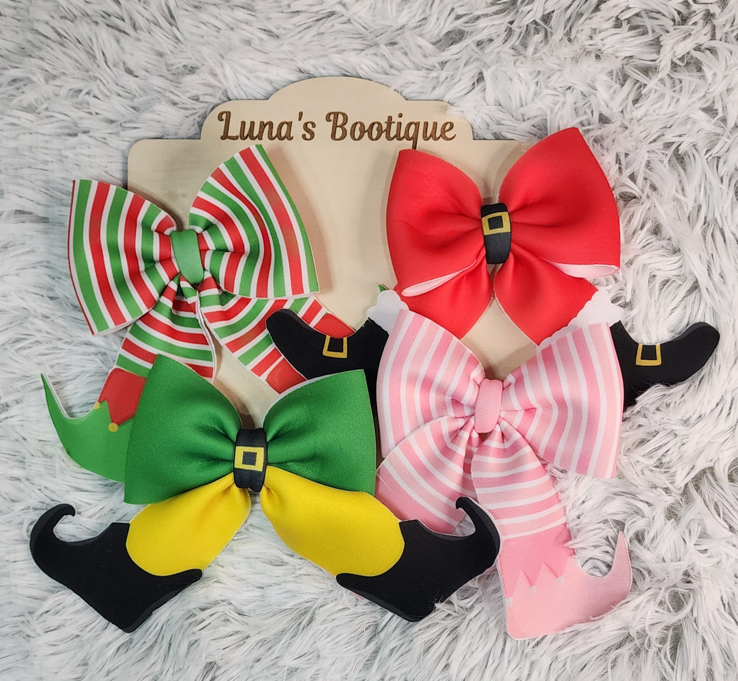 Santa & Elf Sailor Bows