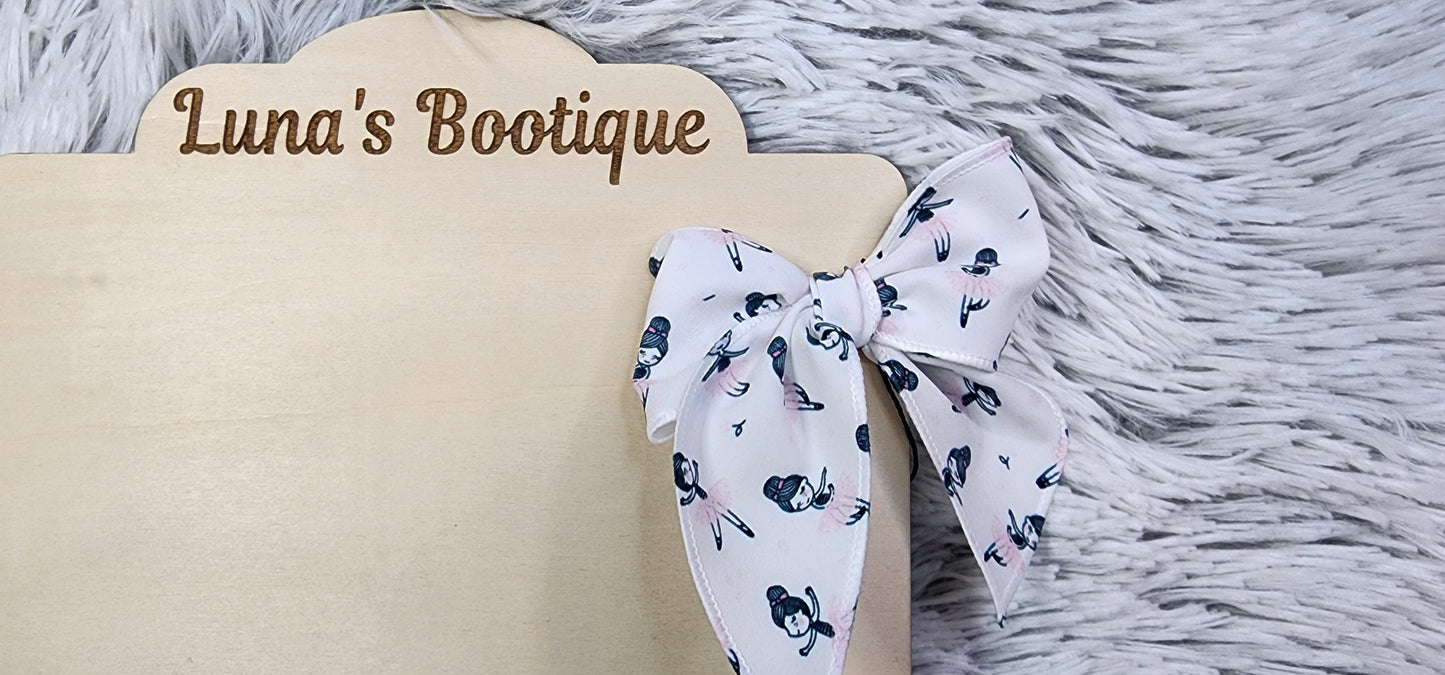Pretty Pink Ballarina Sailor Bow