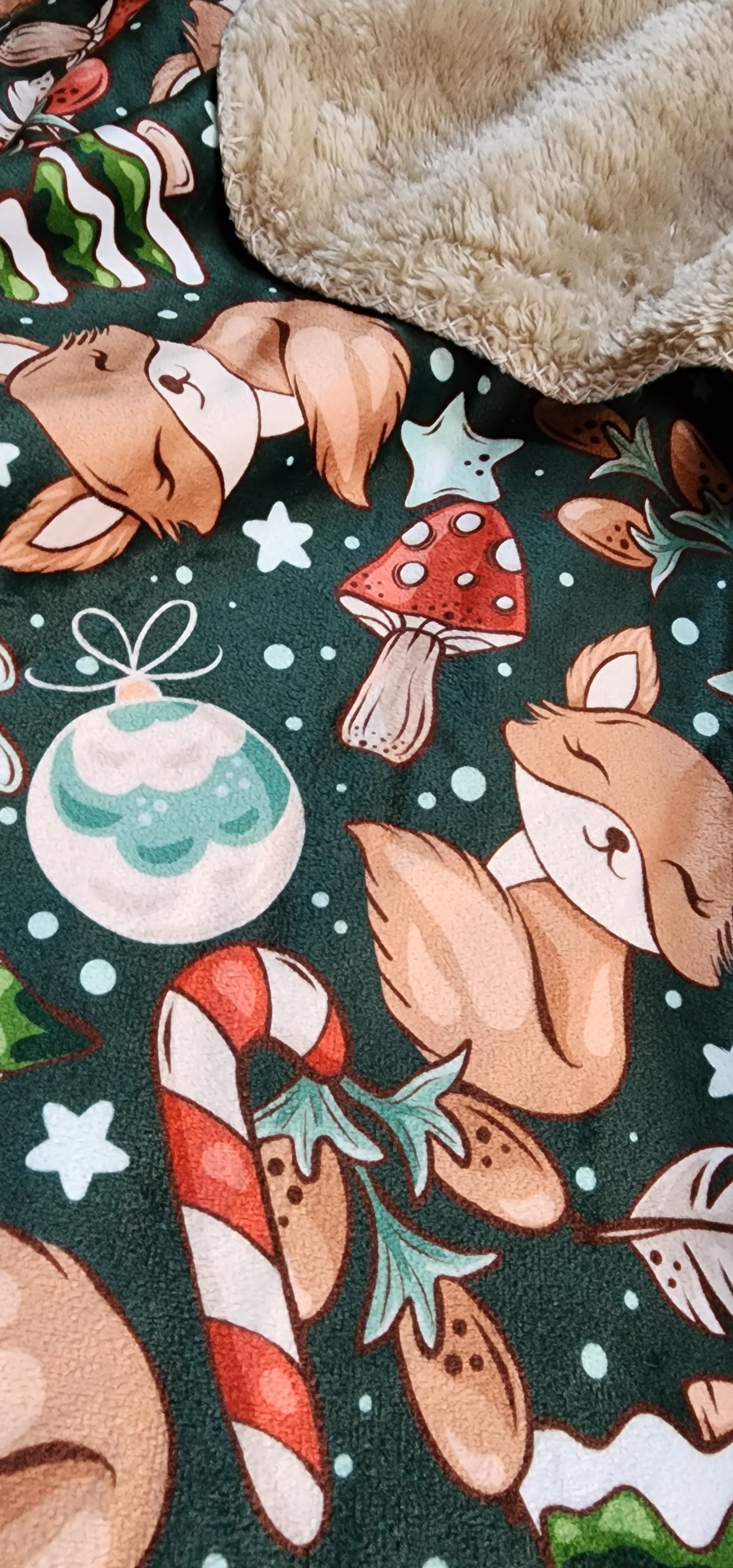 Winter Forest Fox Blanket