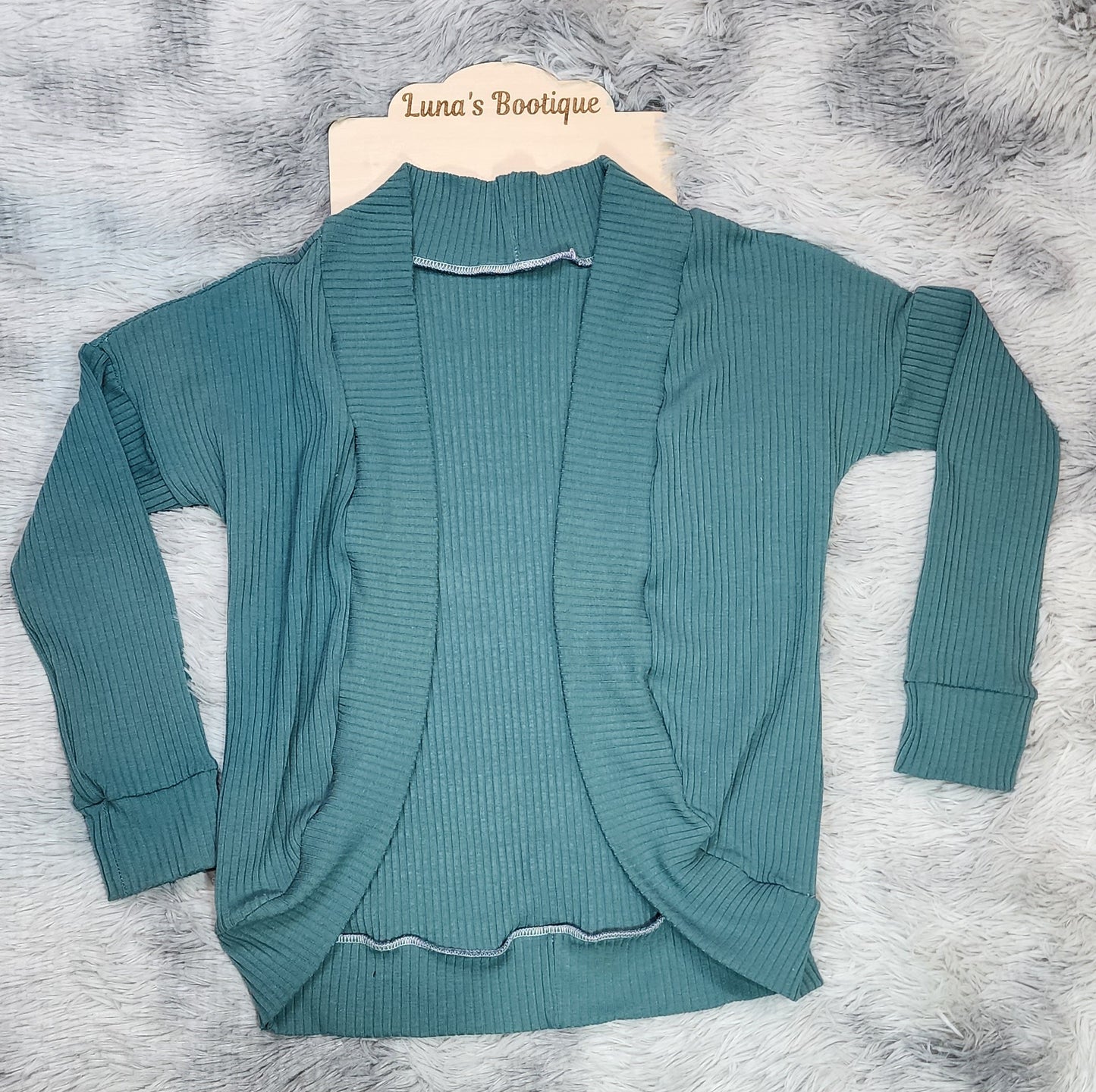 Dark Teal Cocoon Cardigan