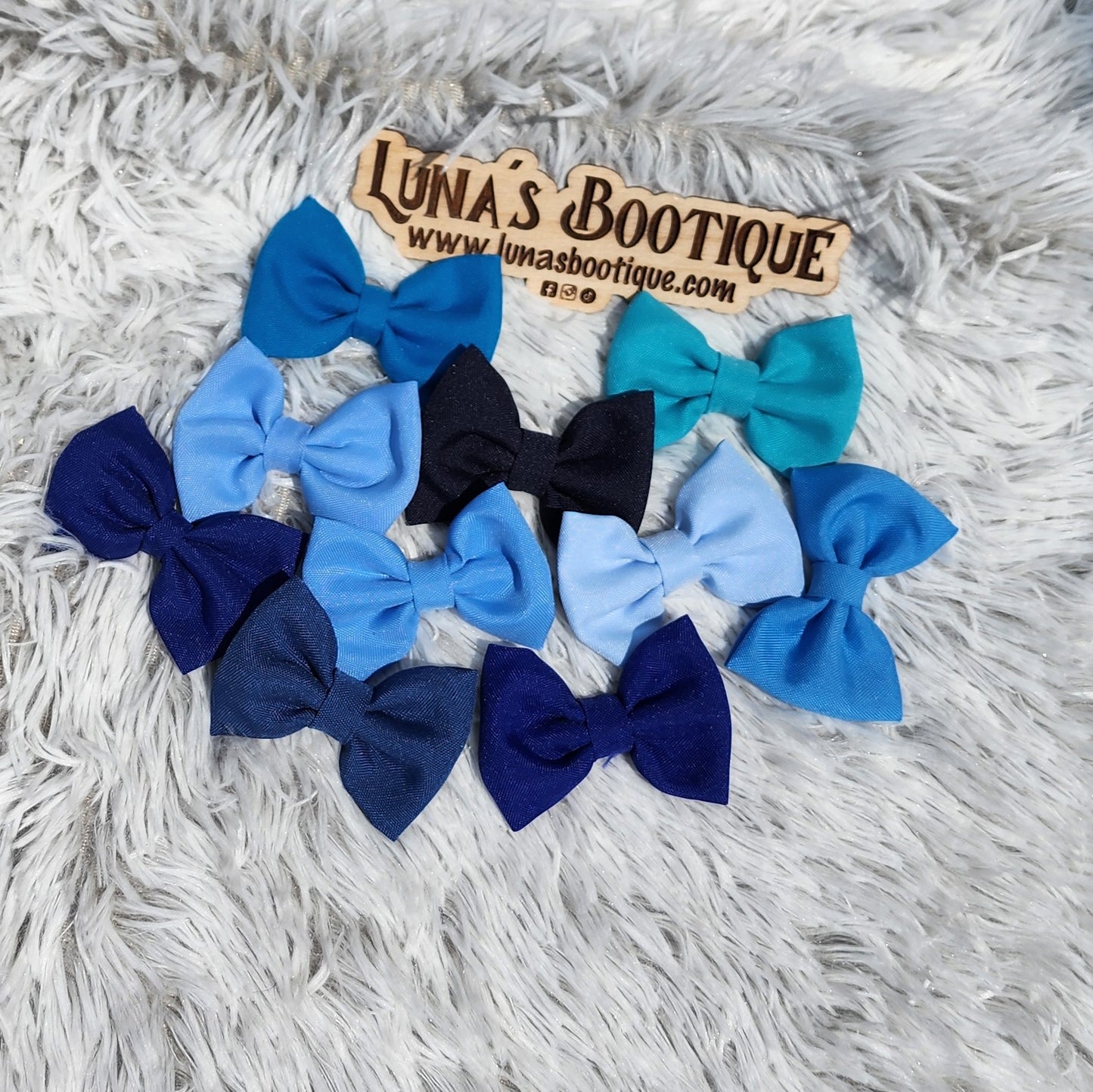 Blue bow ties