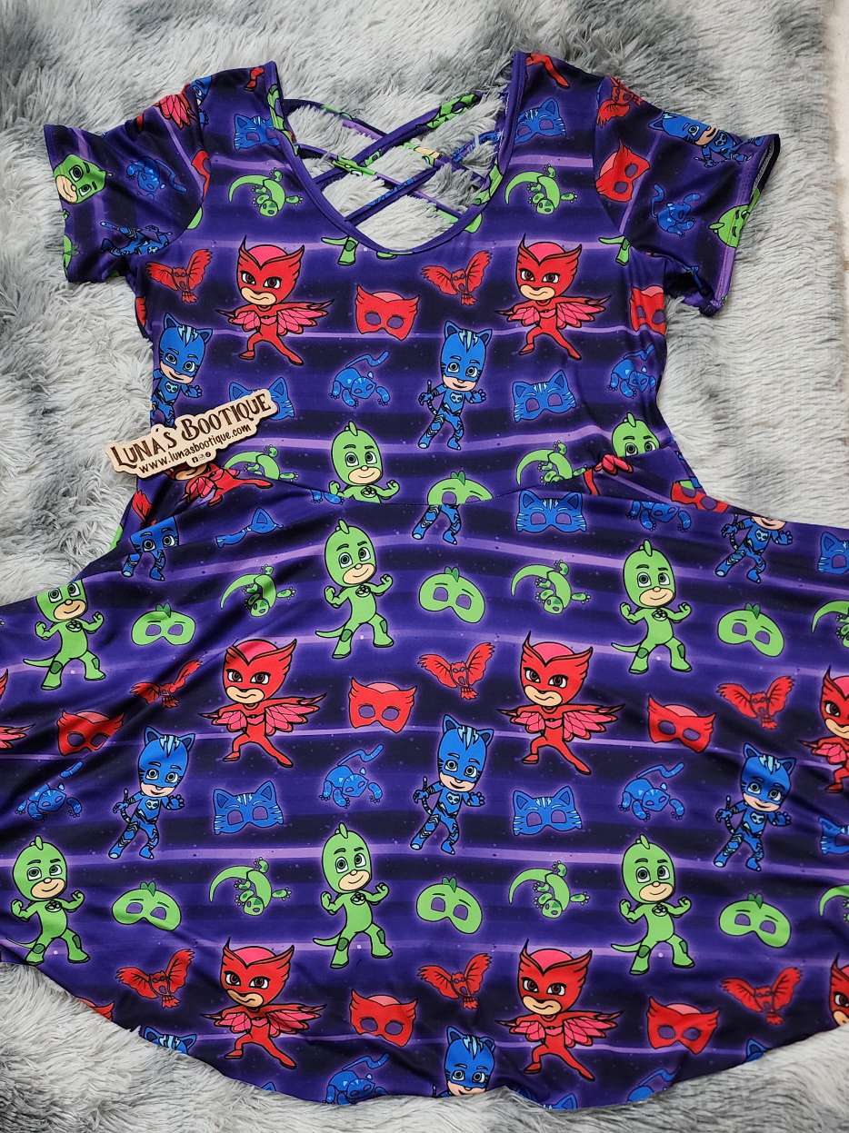 Hero, PJ, Night, Twirl Dress