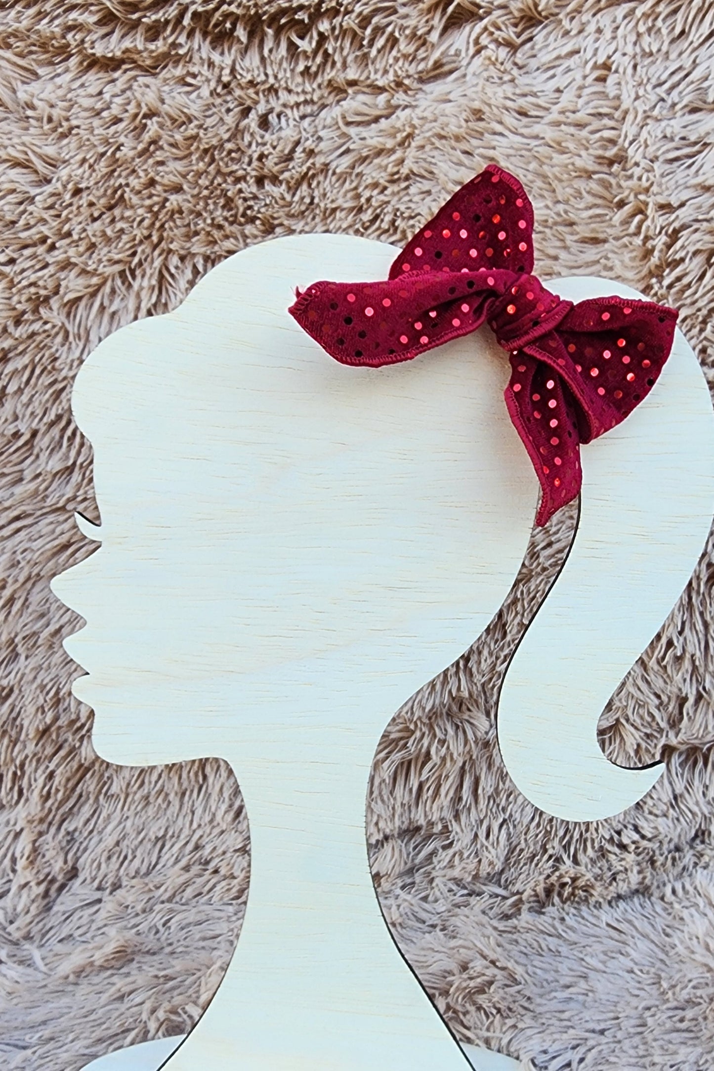 Metallic Dotted Isabel Bow