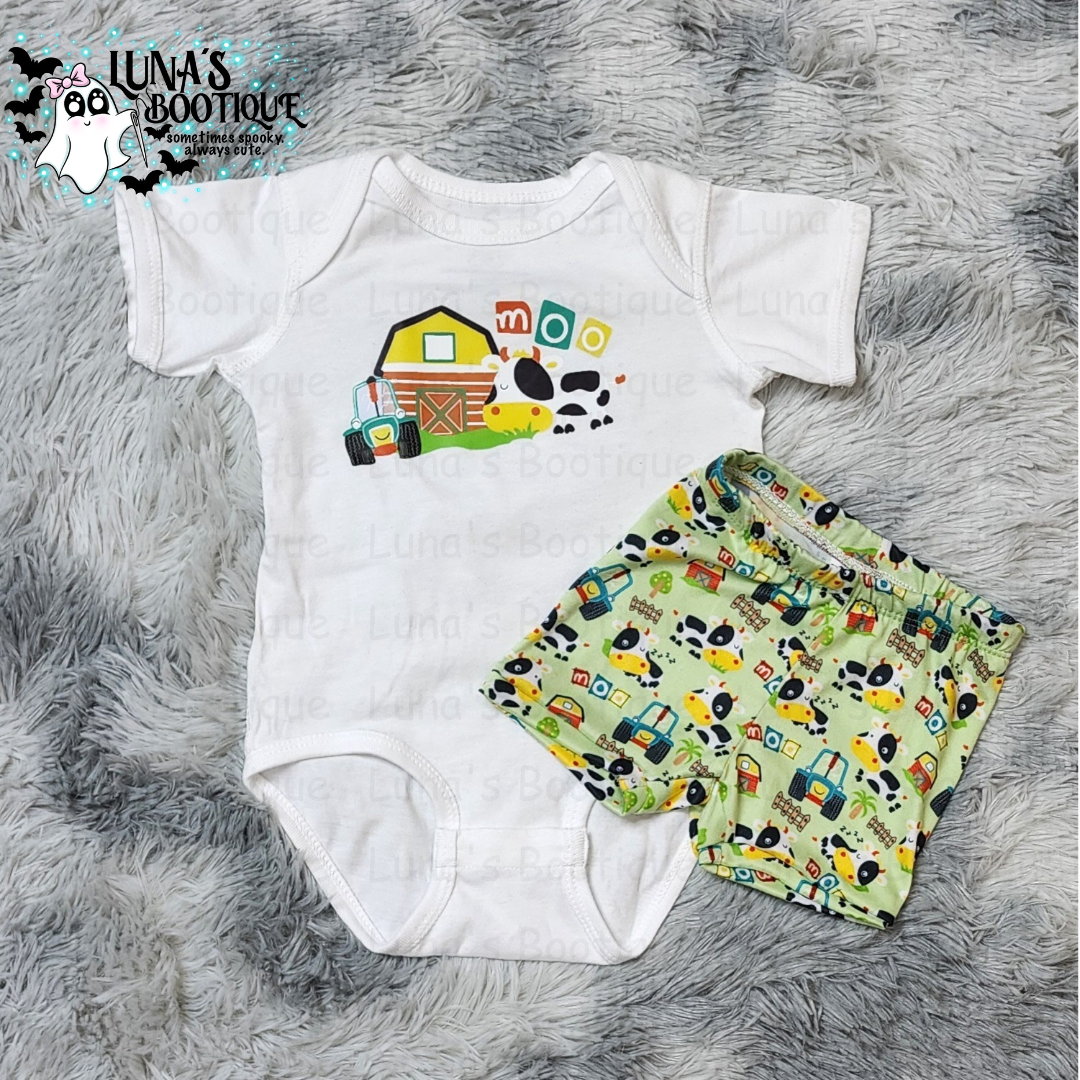 Tractor Time! Shortie Set