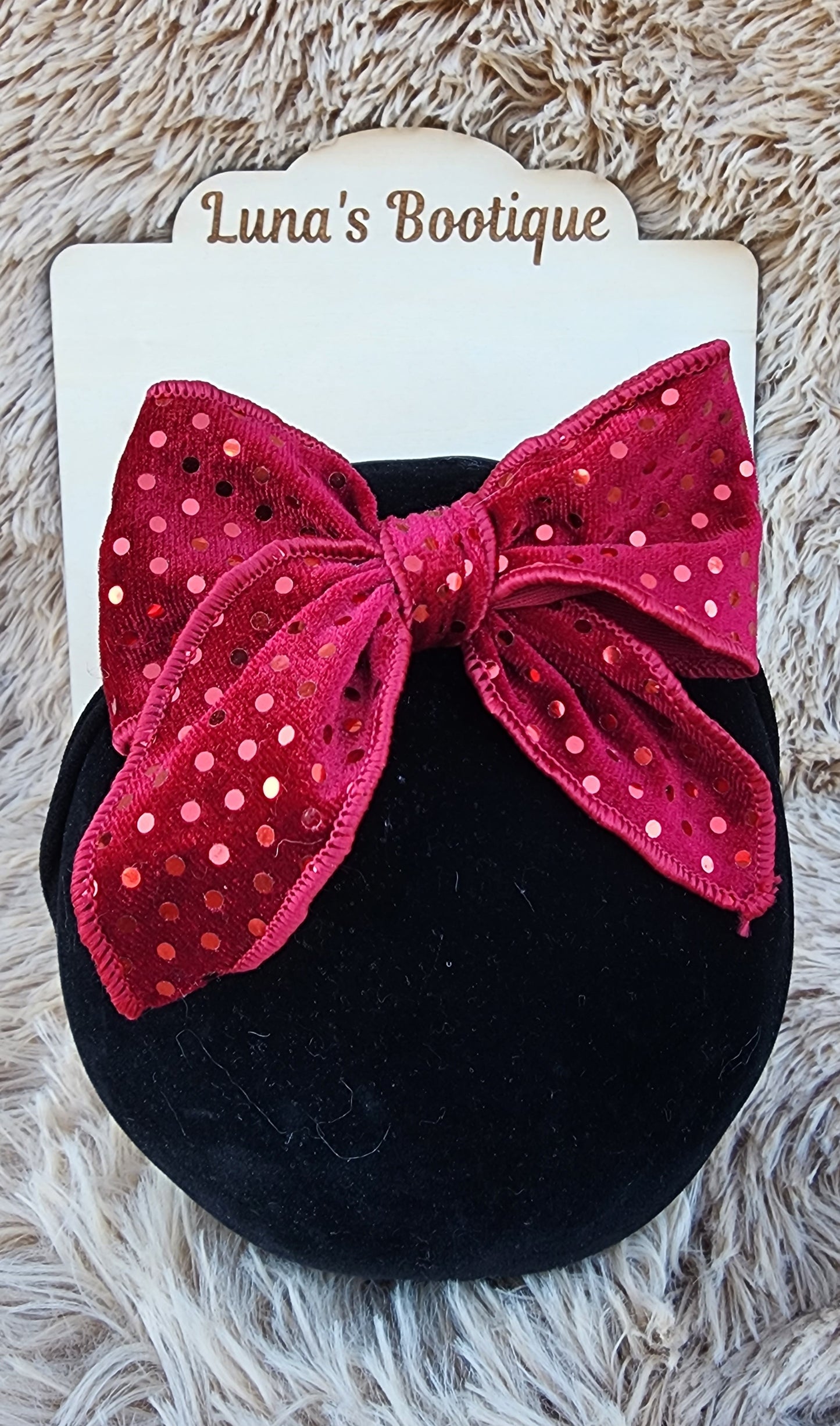 Metallic Dotted Isabel Bow