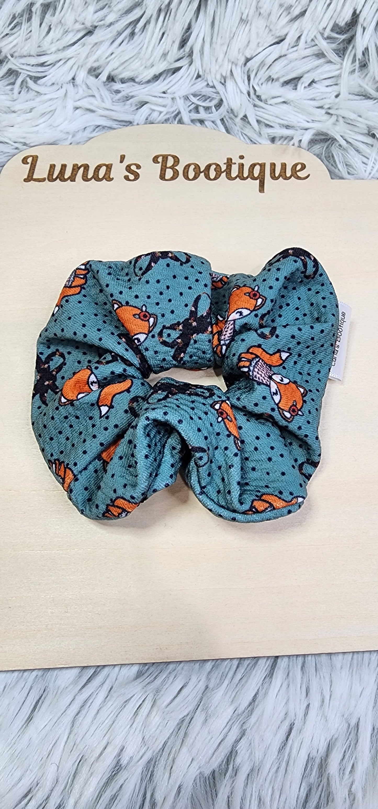 Forest Fox Scrunchie