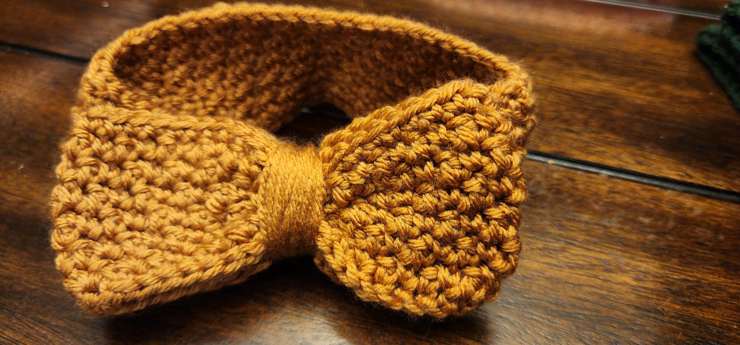 Sweet and Soft Crochet Baby Bow Headband (0-3M)