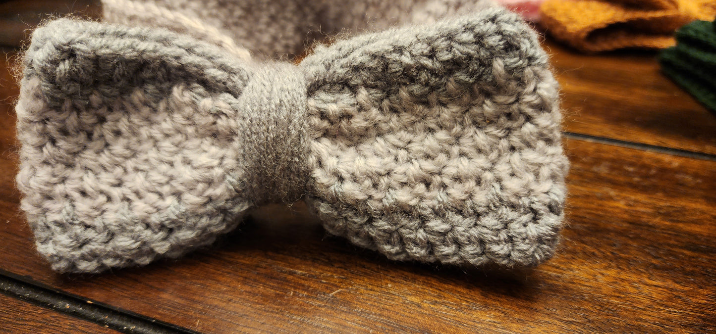Sweet and Soft Crochet Baby Bow Headband (0-3M)