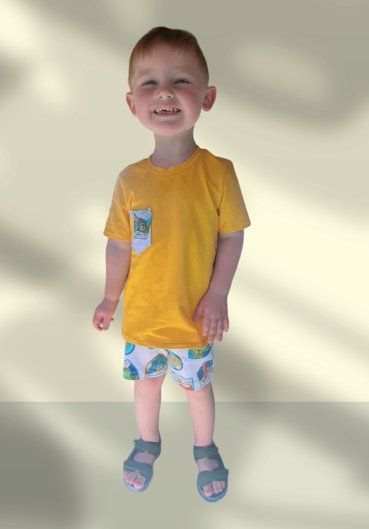 Toddler's Dino Badge Adventure Outfit!