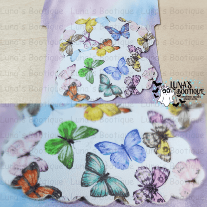 Scalloped Butterfly Hairclip Set