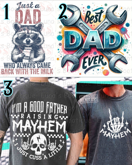 Father's Day Pre-Order: May 3rd to May 12th