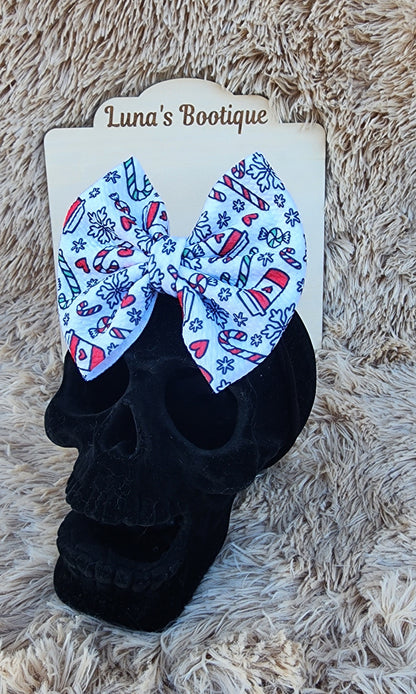 Winter Coffee Hair Bows