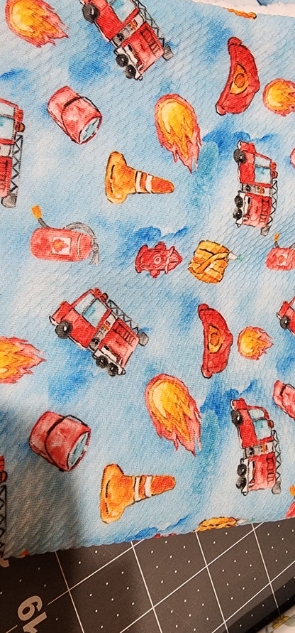 Watercolor Fire Messy Bow