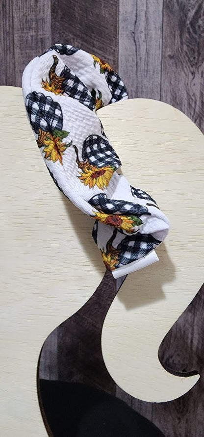 Sunflower Pumpkin Scrunchie
