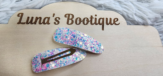 Pastel Opal Snap Clip (Pair)
