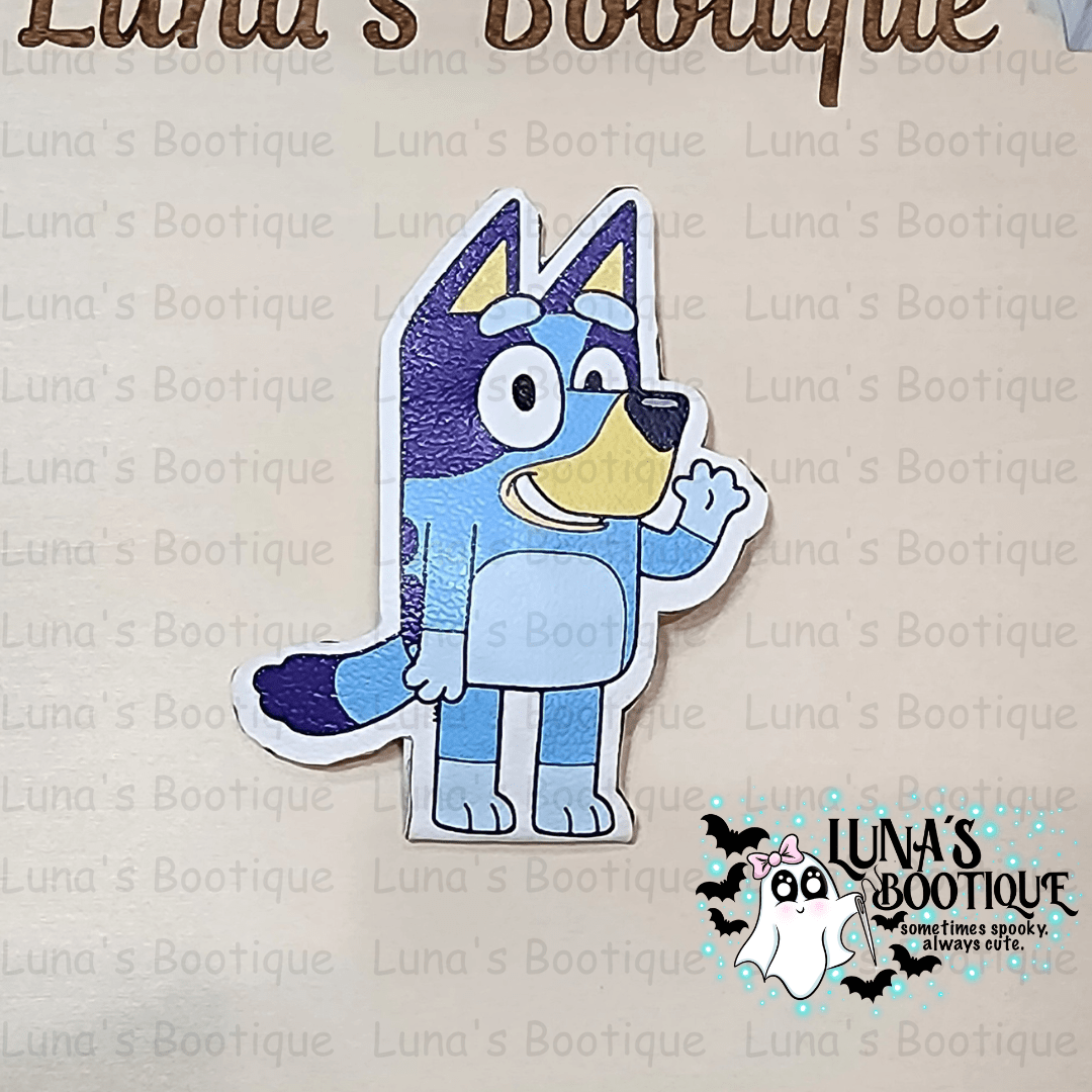 Blue Pup Dog Hair Clip