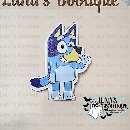 Blue Pup Dog Hair Clip