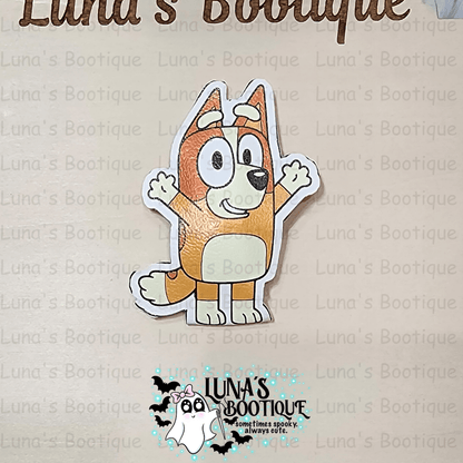 Orange Pup Dog Hairclip