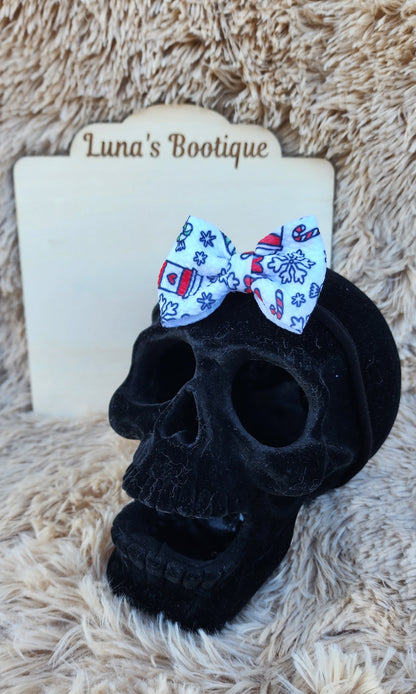 Winter Coffee Hair Bows