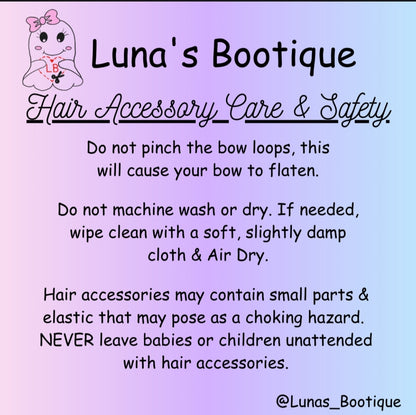 Glow In The Dark Spider Web Bow