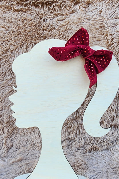 Metallic Dotted Isabel Bow