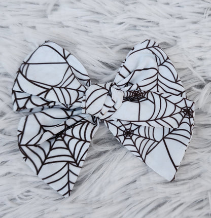 Glow In The Dark Spider Web Bow