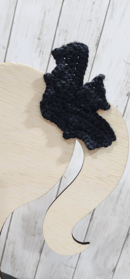 Crochet Bat Clips