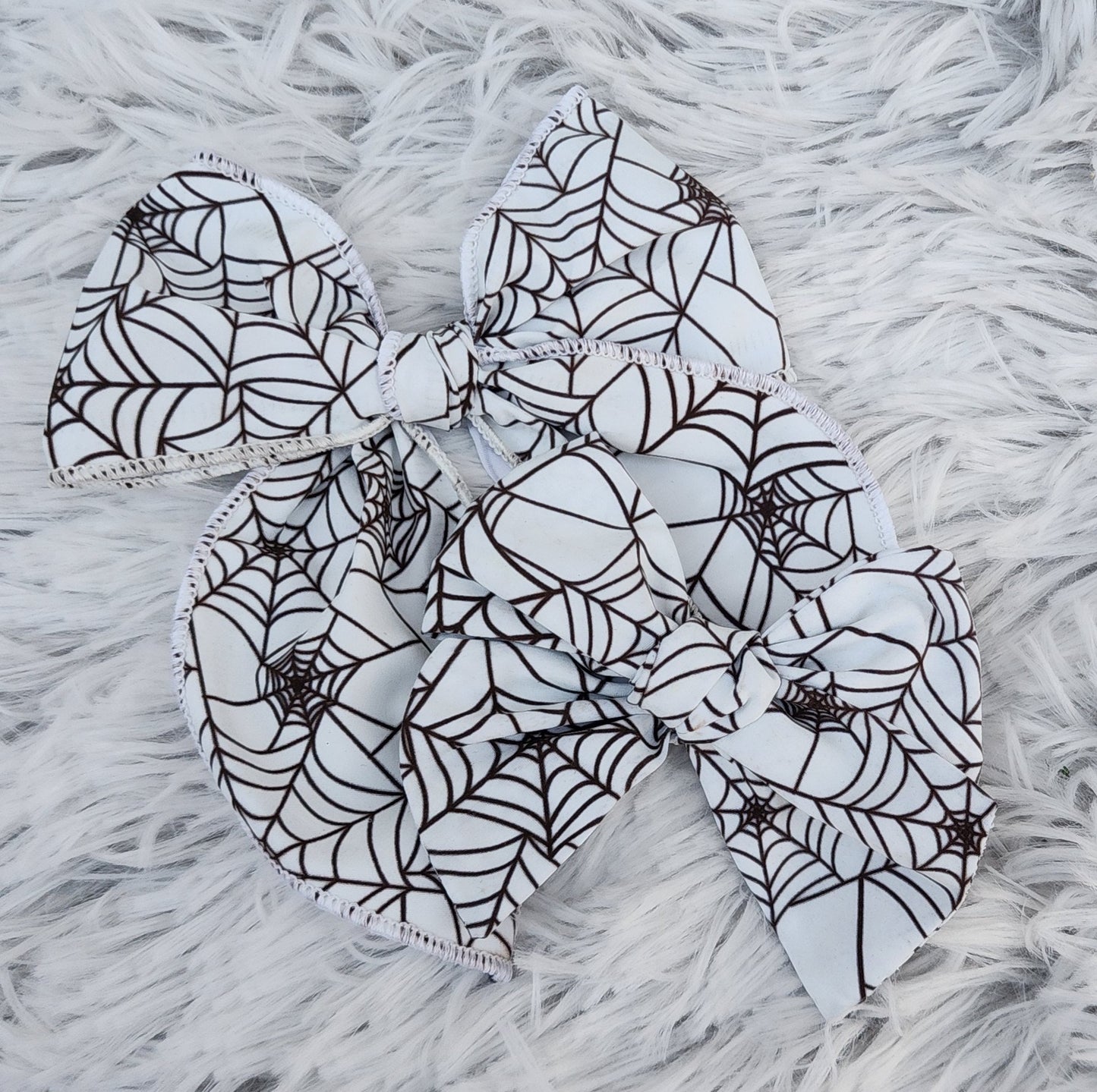 Glow In The Dark Spider Web Bow