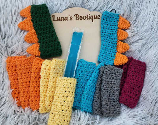 Frosty Fun! Crochet Freeze-Pop Holders