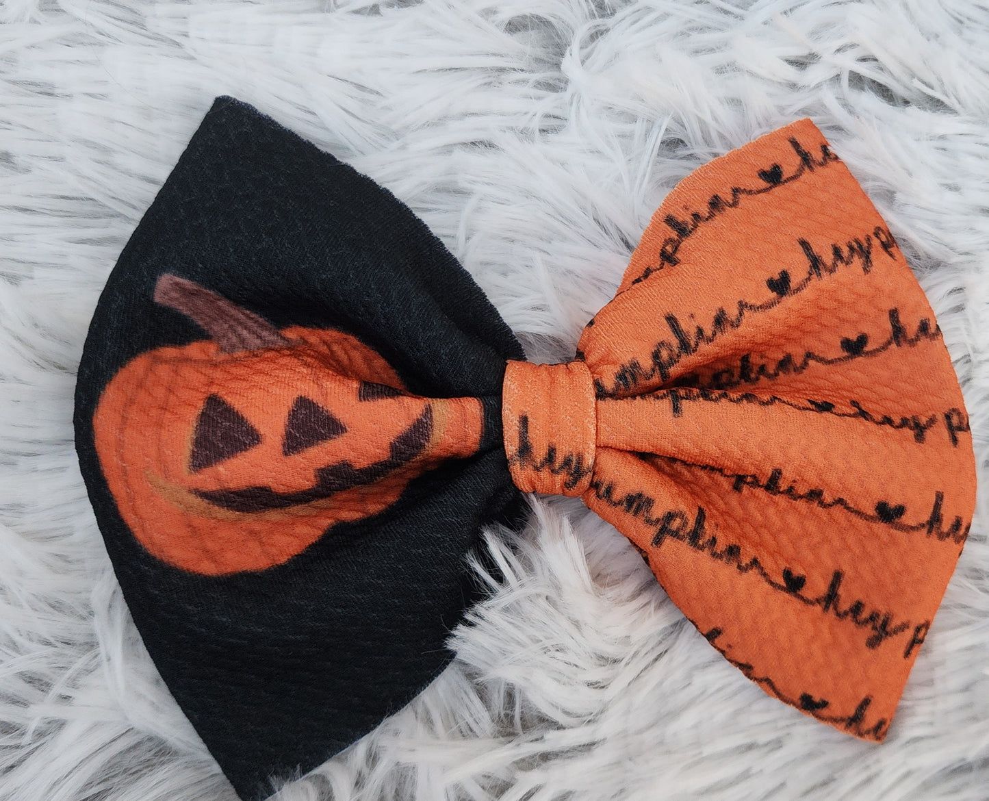 Spooky 2Tone Puff Bows