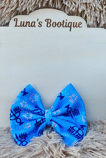 Hanukkah Puff Bow