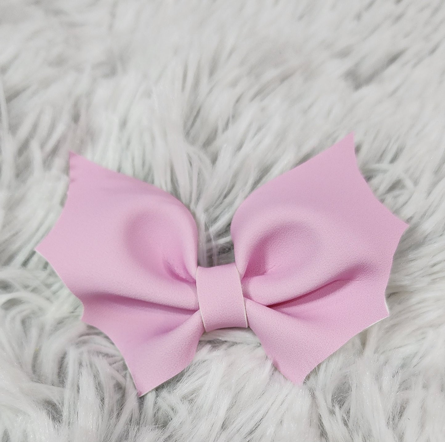 Faux Leather Bat Bow