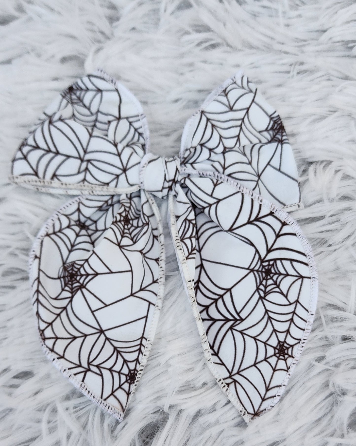 Glow In The Dark Spider Web Bow