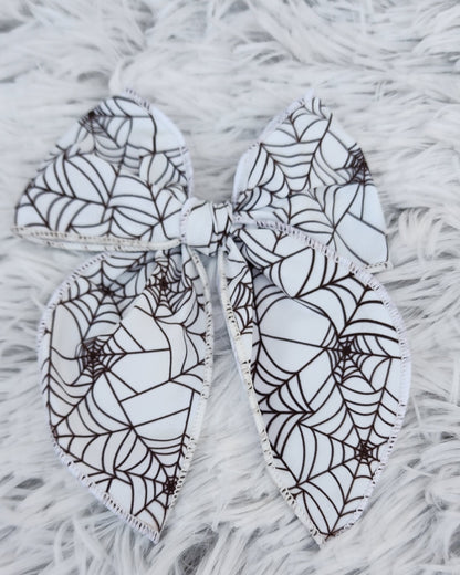 Glow In The Dark Spider Web Bow