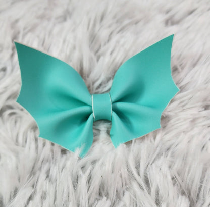 Faux Leather Bat Bow