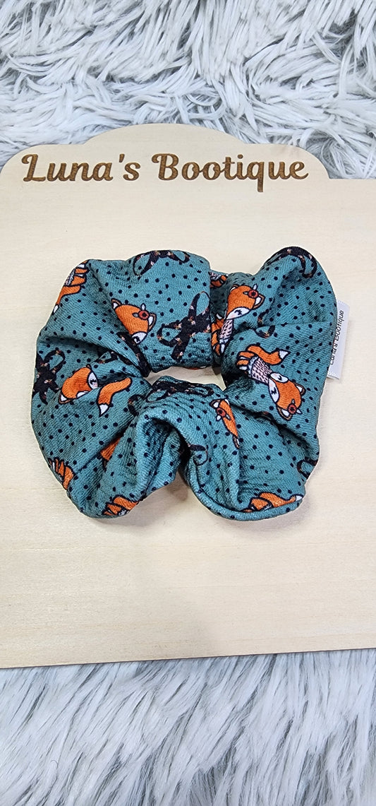 Forest Fox Scrunchie